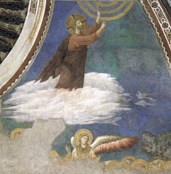 Fresque de Giotto à Assise, représentant l'Ascension du Christ