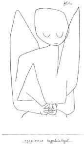 ange pensif de Paul Klee (illustration)