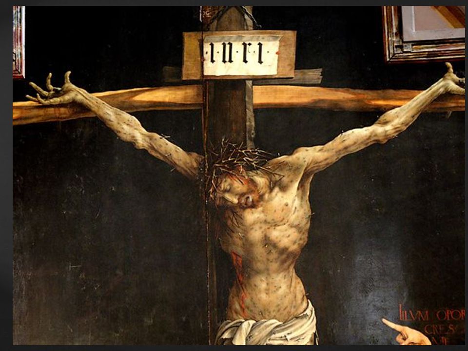 retable d'Issenhain, Christ en croix