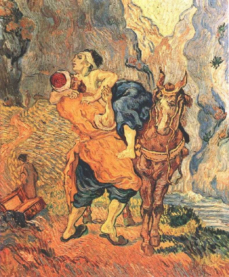 Van Gogh : illustration de la parabole du "bon samaritain" de Jésus
