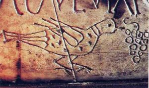 image chrétienne des premiers siècles : colombe de l'Esprit