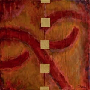 « Visage » © Peinture de Corinne Vonaesch