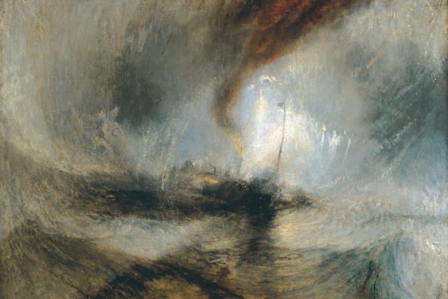Turner : tempête de neige en mer (1842) wikicommons - Tate Britain - Londres