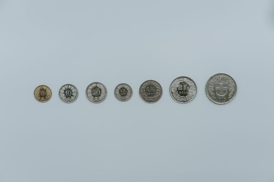 des pièces de monnaie suisses - Photo by Claudio Schwarz | @purzlbaum on https://unsplash.com/fr/photos/une-rangee-de-cinq-types-de-pieces-differents-a_DfqkONlm8