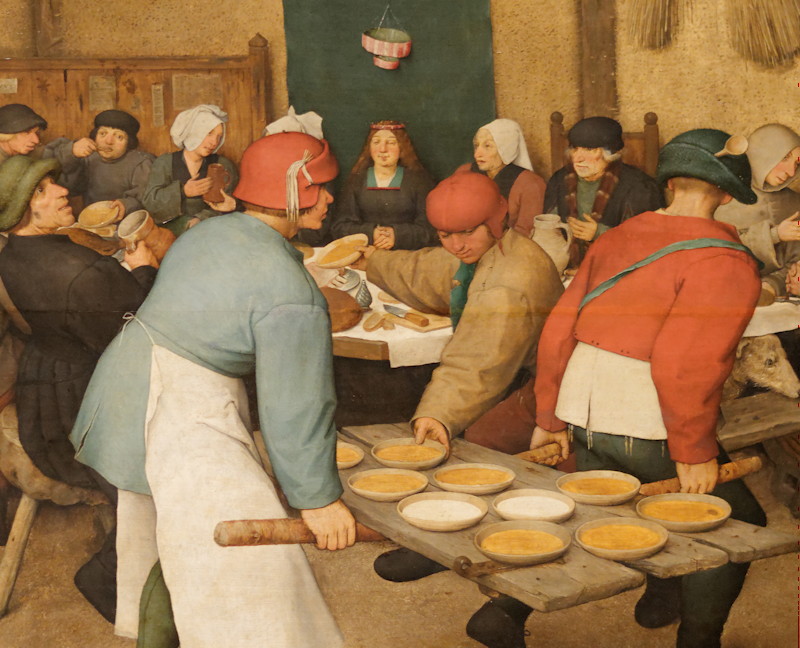 Pieter Brueghel - Extrait du banquet de noces