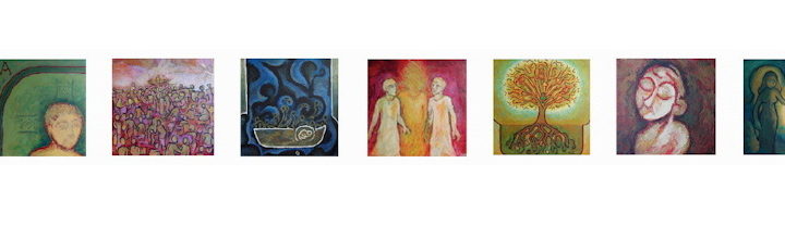 7 au carré - peintures de © Corinne Vonaesch