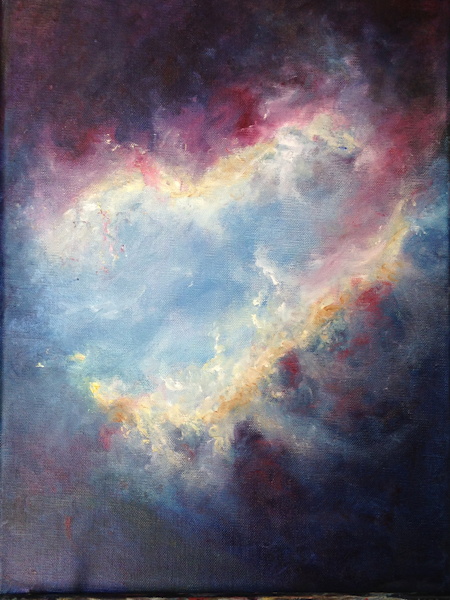 Peinture de Anne-Christine Menu « La lumière incréée »
