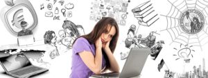 Une femme accablée de multiples soucis - Image parGerd Altmann de Pixabay
