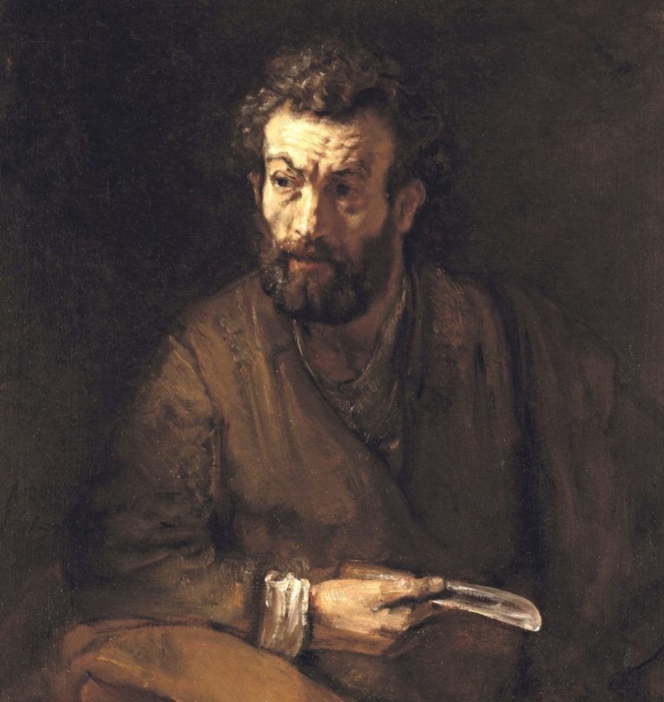 Peinture de Rembrandt représentant un apôtre - Fichier Wikicommons