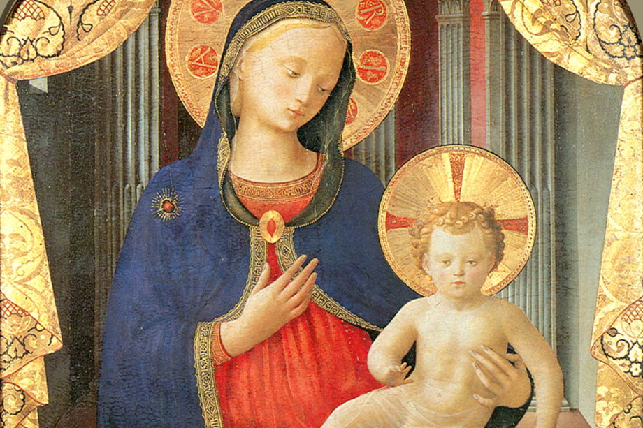 Angelico, madonna col bambino, pinacoteca sabauda