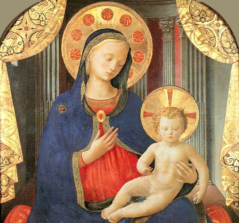 Angelico, madonna col bambino, pinacoteca sabauda