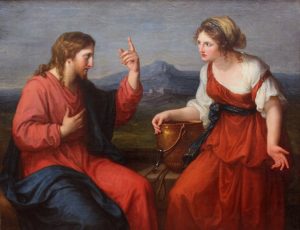 Jésus et la Samaritaine, peinture par File:Angelika Kauffmann -1796