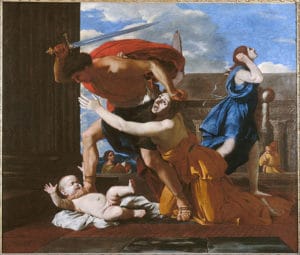 Le "massacre des innocents" par Nicolas Poussin (1625) - Musée Condé à Chantilly