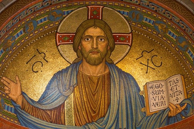 mosaïque représentant le Christ - Image par Thomas B. de Pixabay