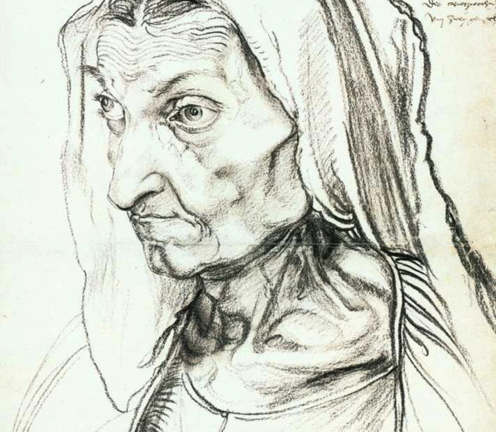 Dürer : portrait de sa mère âgée. Il l