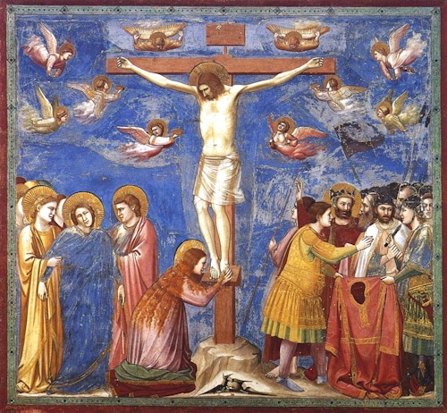 Christ en croix, fresque de Giotto, chapelle Scrovegni