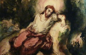 Peinture : Le Christ au Jardin des Oliviers, Eugène Delacroix,1826, Eglise St-Paul-St-Louis, Paris