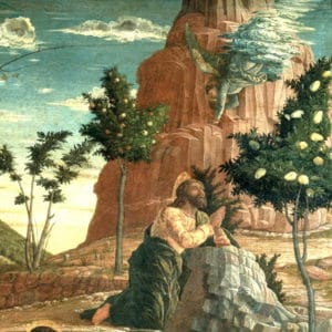 Peinture de Andrea Mantegna - La Prière au jardin des oliviers 1457-1459 © Musée des Beaux-Arts de Tours
