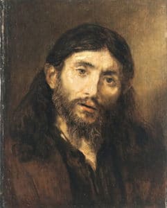 Tête de Jésus par Rembrandt - musée de Harvard
