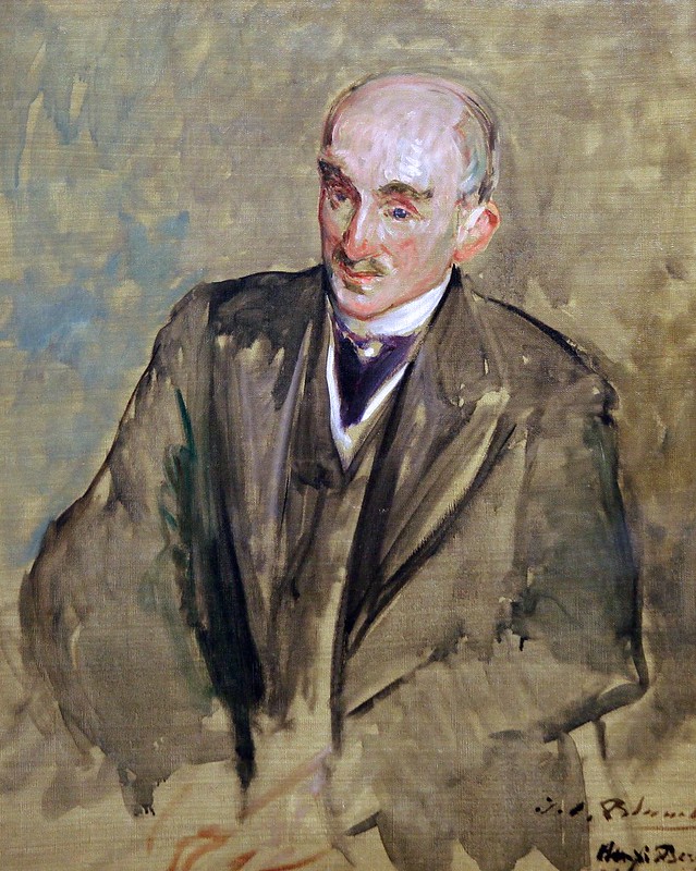 portrait de Henri Bergson peint par Jacques Emile Blanche en 1911 Rouen. Photo par jean louis mazieres