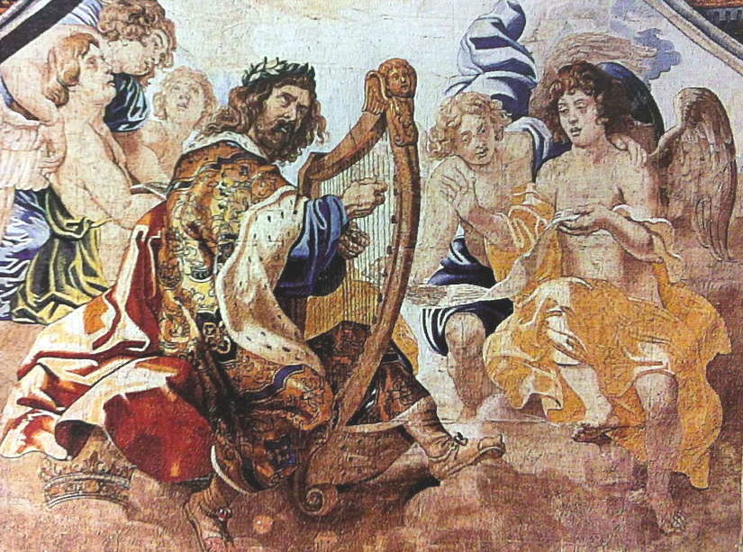 David jouant de la harpe - Monastère de las Descalzas Reales (Madrid)