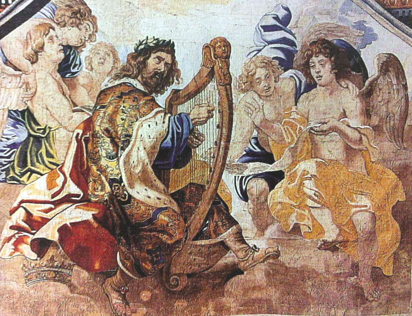 David jouant de la harpe - Monastère de las Descalzas Reales (Madrid)