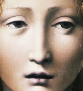 extrait du tableau Le Sauveur jeune, selon Giovanni Antonio Boltraffio (XVe siècle) © Museo Lázaro Galdiano