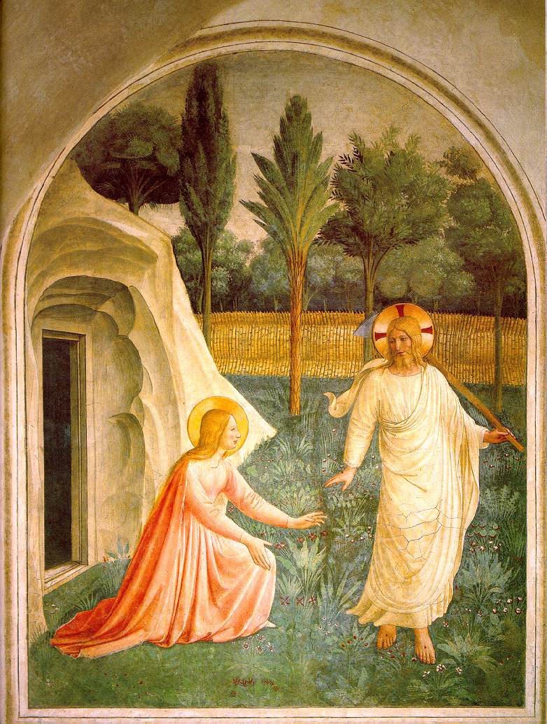 Fra Angelico - Noli me tangere - peinture ancienne (1440)