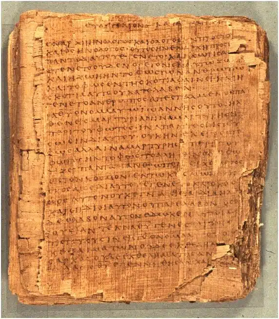Le Papyrus 66 (Gregory-Aland), ou Codex saint Jean, v. 200 - wikicommons
