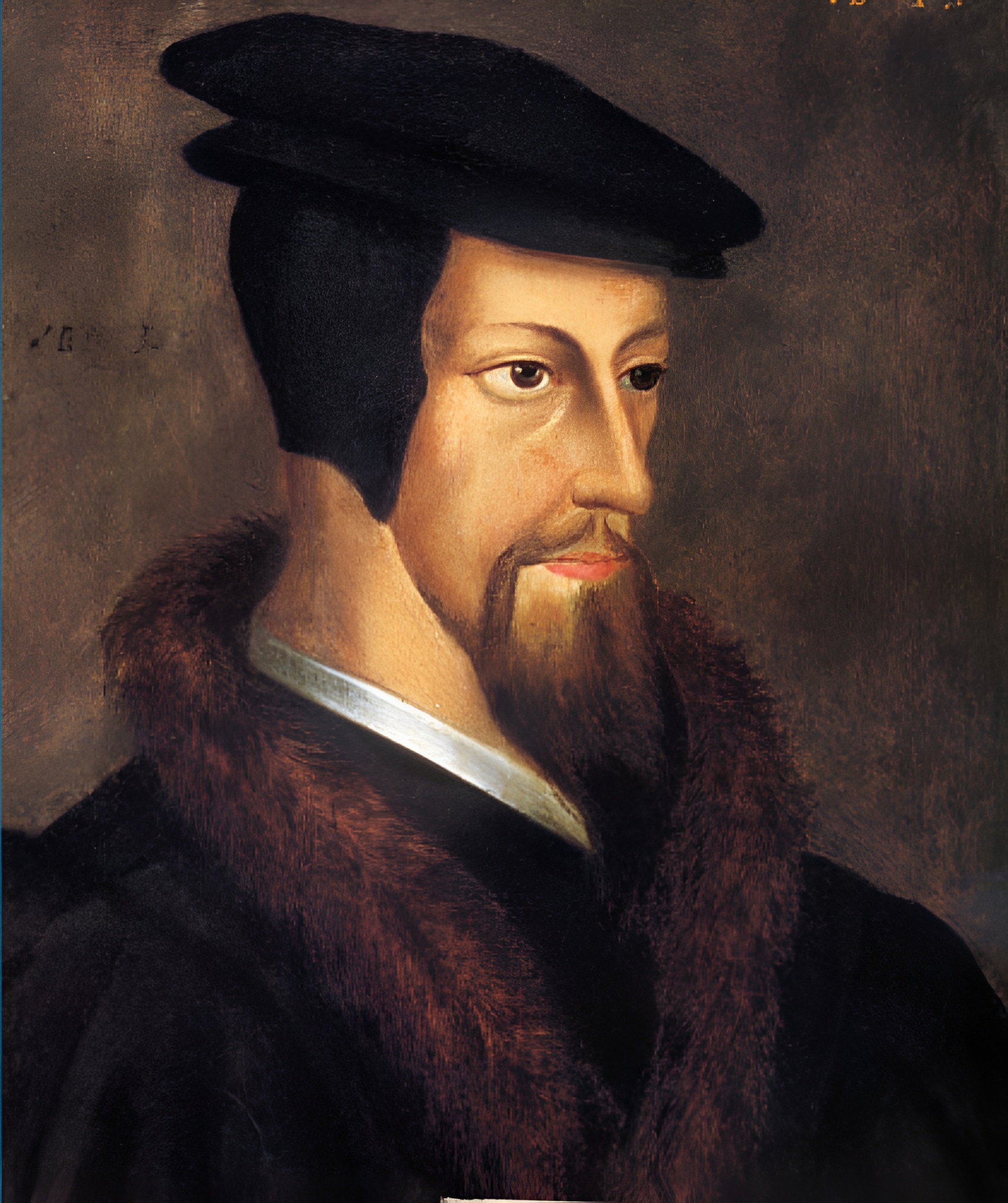 portrait de Jean Calvin - n Bibliothèque publique et universitaire, Genève