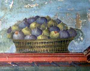 Fresque à Pompéi - Pannier de figues
