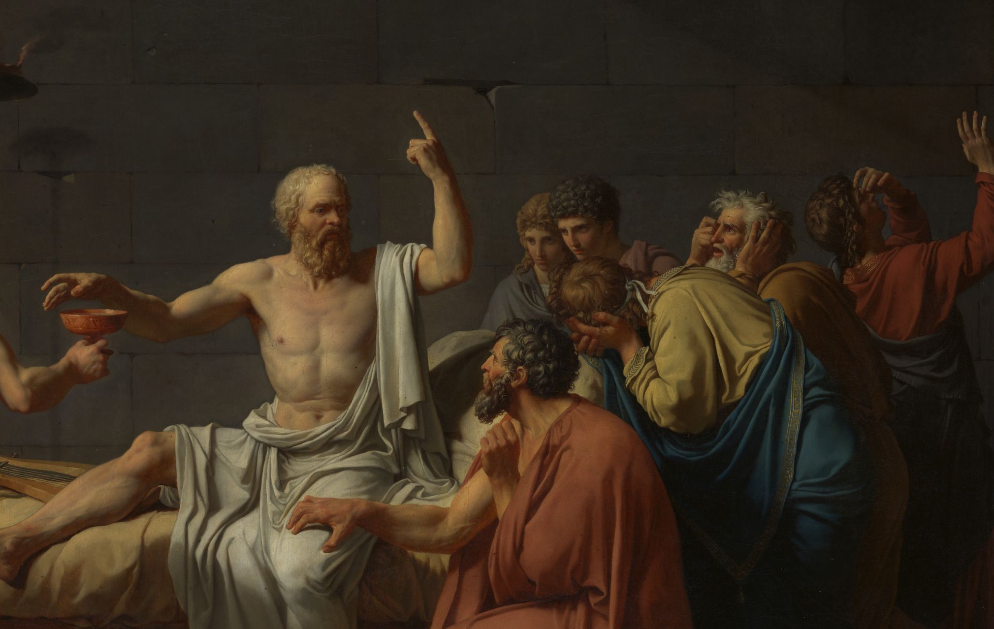 Socrate représenté par Jacques-Louis David (1787)
