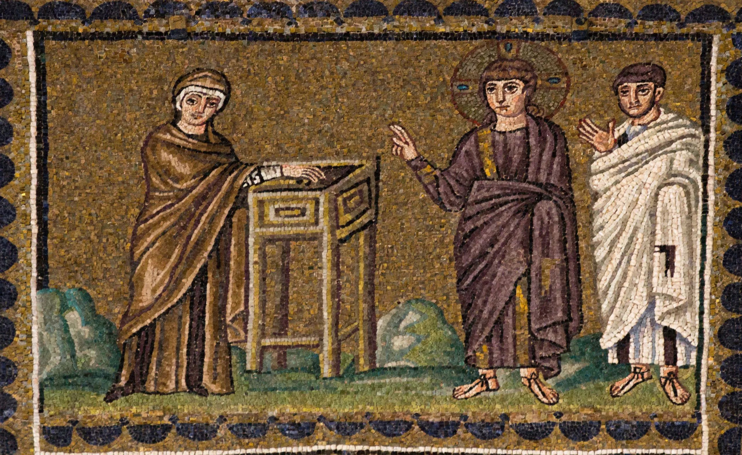 Mosaïque du VIe siècle à Ravenne, Sant'Apollinare Nuovo)