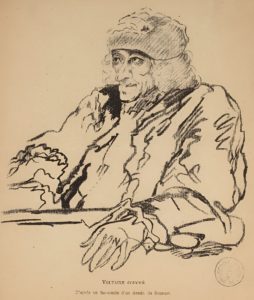 Extrait d'un Fac silimé d'un portrait de Voltaire par Bocourt - https://gallica.bnf.fr/ark:/12148/btv1b8427280h