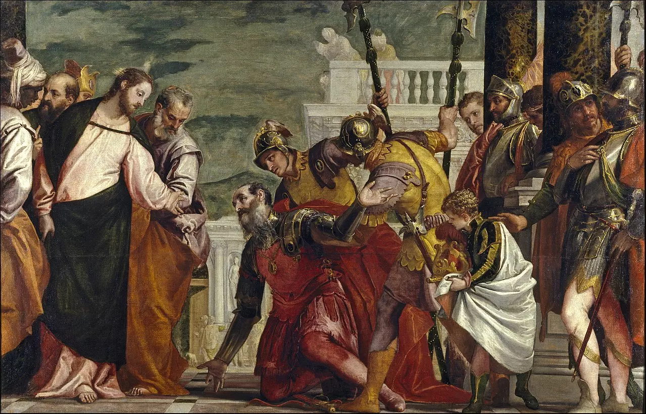 Paul Véronèse , Christ and the Centurion, musée du Prado vers 1571