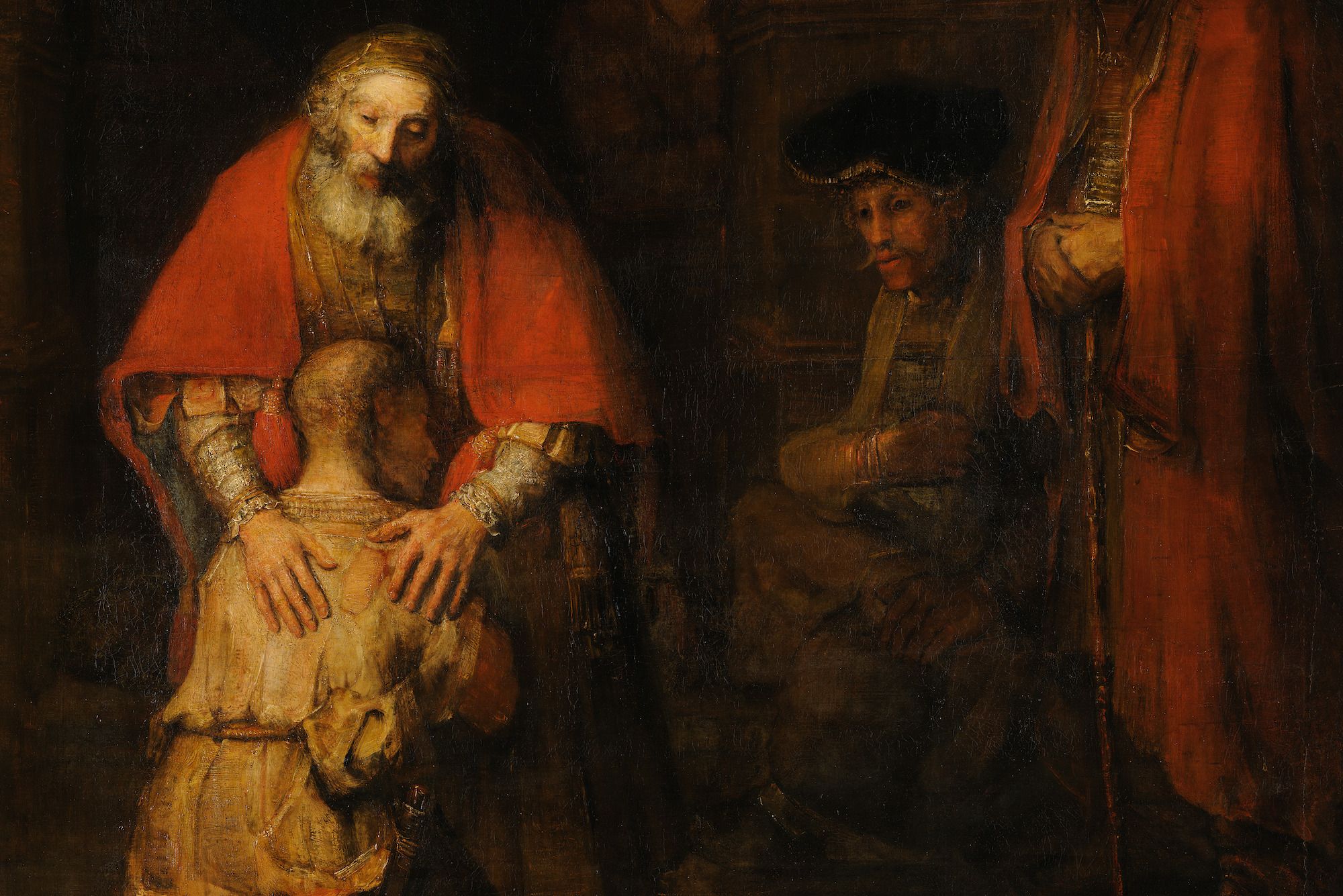 extrait du tableau de Rembrandt du musée de l'Ermitage