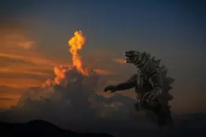 montage avec un dragon et un coucher de soleil - Photo by LINLI XU on https://unsplash.com/photos/gUWFb2g8FKw 