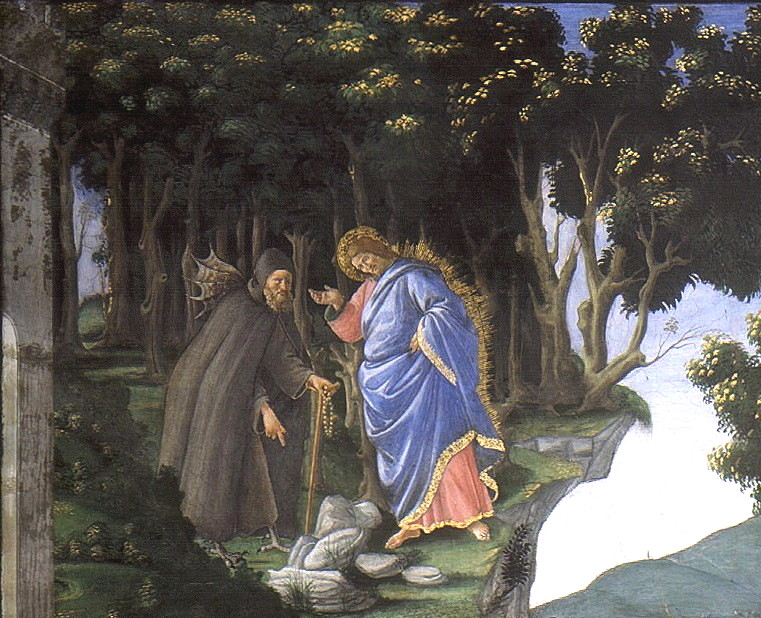 Extrait des tentations de Jésus par Botticelli (chapelle Sixtine)