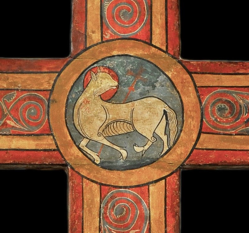 Crentre de croix avec l'agneau de Dieu, XIIe siècle, Museu Episcopal de Vic, photographer: Francesc Tena