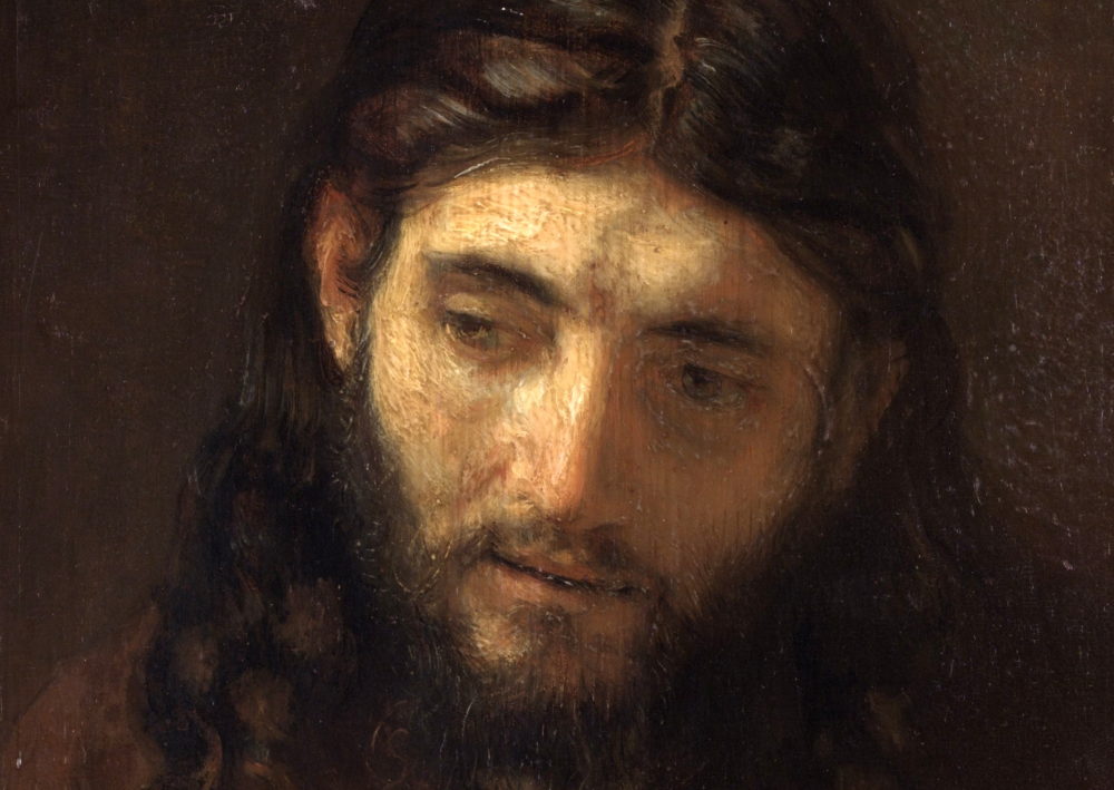 Portrait de Jésus, Extrait d'un tableau de Rembrandt (Philadelphia Museum of Art)