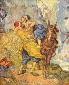 Peinture « Le Bon Samaritain » par Vincent van Gogh (1890) Rijksmuseum Kröller-Müller, Otterlo