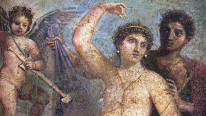 extrait d'une fresque de Pompéi, Ier siècle, Musée archéologique de Naples