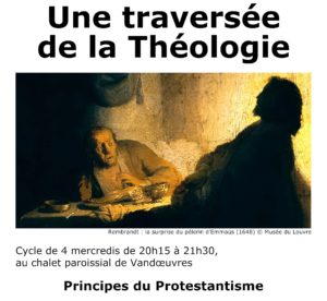 vignette du cycle de théologie 2024, avec un extrait d'un tableau de Rembrandt.