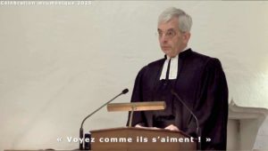 Marc Pernot, au temple de Vandœuvres le 19 janvier 2025