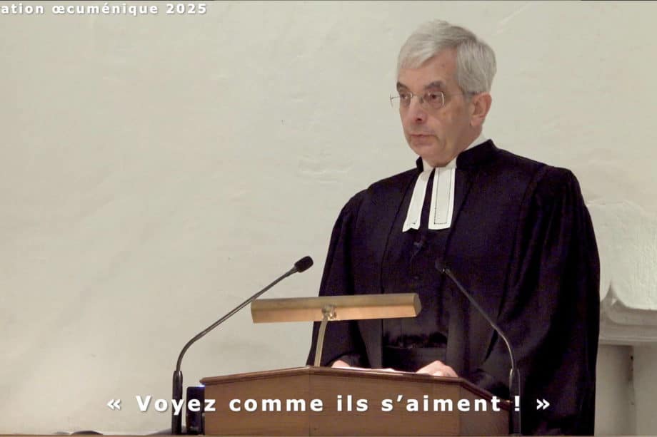 Marc Pernot, au temple de Vandœuvres le 19 janvier 2025