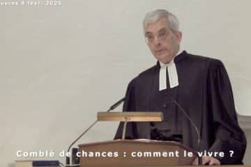 Marc Pernot le 9 février 2025 au temple de Vandœuvres