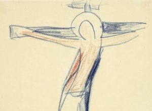 Henri Matisse, 1950, dessin préliminaire pour la Chapelle du Rosaire à Vence. Collection privée.