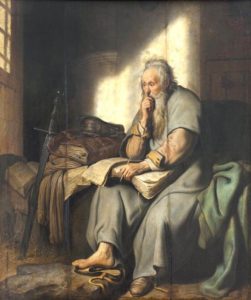 Paul en prison par Rembrandt (1627, Staatsgalerie Stuttgart)