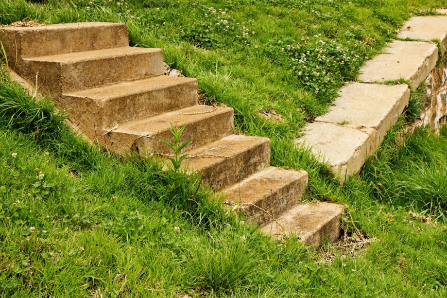 Curieux escalier en pierre dans l'herbe qui semble aller nulle part - Image par Steve Buissinne de https://pixabay.com/fr/photos/fa%C3%A7on-chemin-dilemme-d%C3%A9cision-389792/