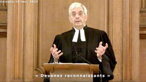 pasteur Marc Pernot le 16 novembre 2025